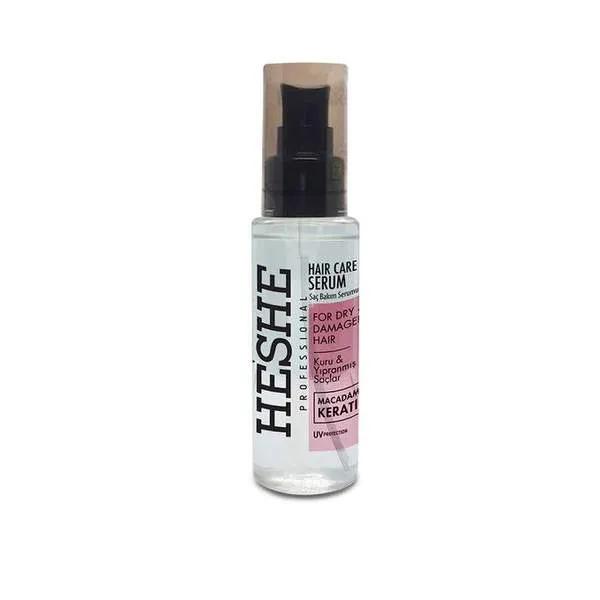 Heshe SERUM POUR CHEVEUX SECS ET ABIMES – ARGAN & KERATIN 75ML
