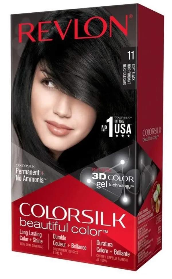 REVLON Colorsilk Coloration cheveux SANS AMONIAQUE noir fondant N11