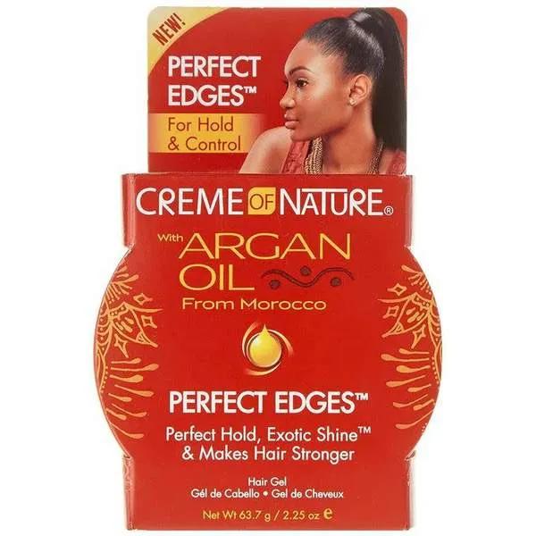 Creme Of Nature Gel coiffant fixant tenue forte, brillance & hydratation