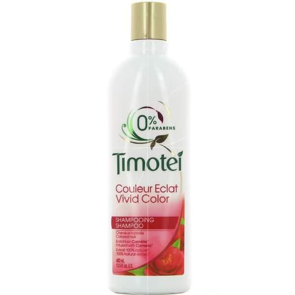 TIMOTEI Shampoing Couleur Eclat Cheveux Colorés de 400ml sans parabènes
