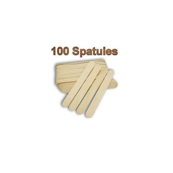 100 Spatules en Bois pour épilation professionnel