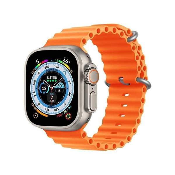 X8+ Ultra PLUS Smart Watch49mmSpace Aluminum Case & Black Silicone Strap|