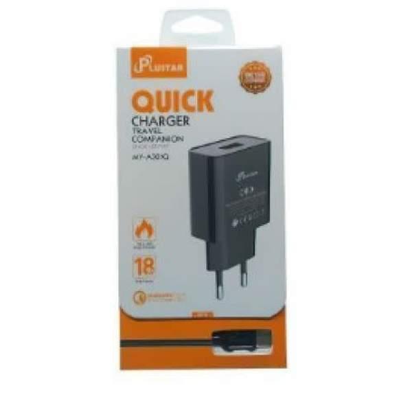 Type-c- PLUSTAR Chargeur + cable Ultra Rapide Auto-id Qc3.0