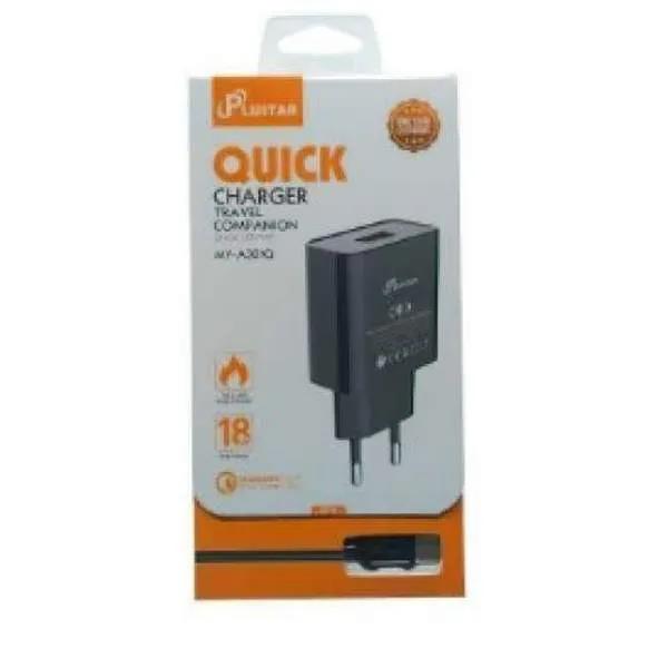 Type-c- PLUSTAR Chargeur + cable Ultra Rapide Auto-id Qc3.0