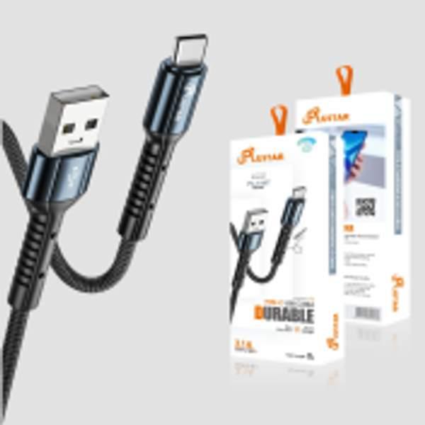 V8 PLUSTAR 2.4A Câble USB nylon tressé Charge rapide