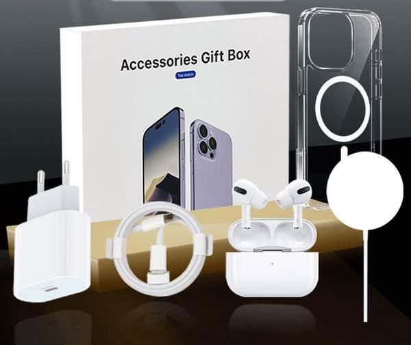 Deluxe 5 pièces Apple Lovers' Accessories Gift Box - pour Apple iPhones