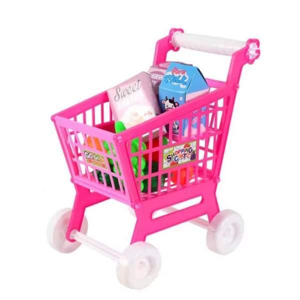 Mini chariot de supermarché pour enfants, jouet éducatif