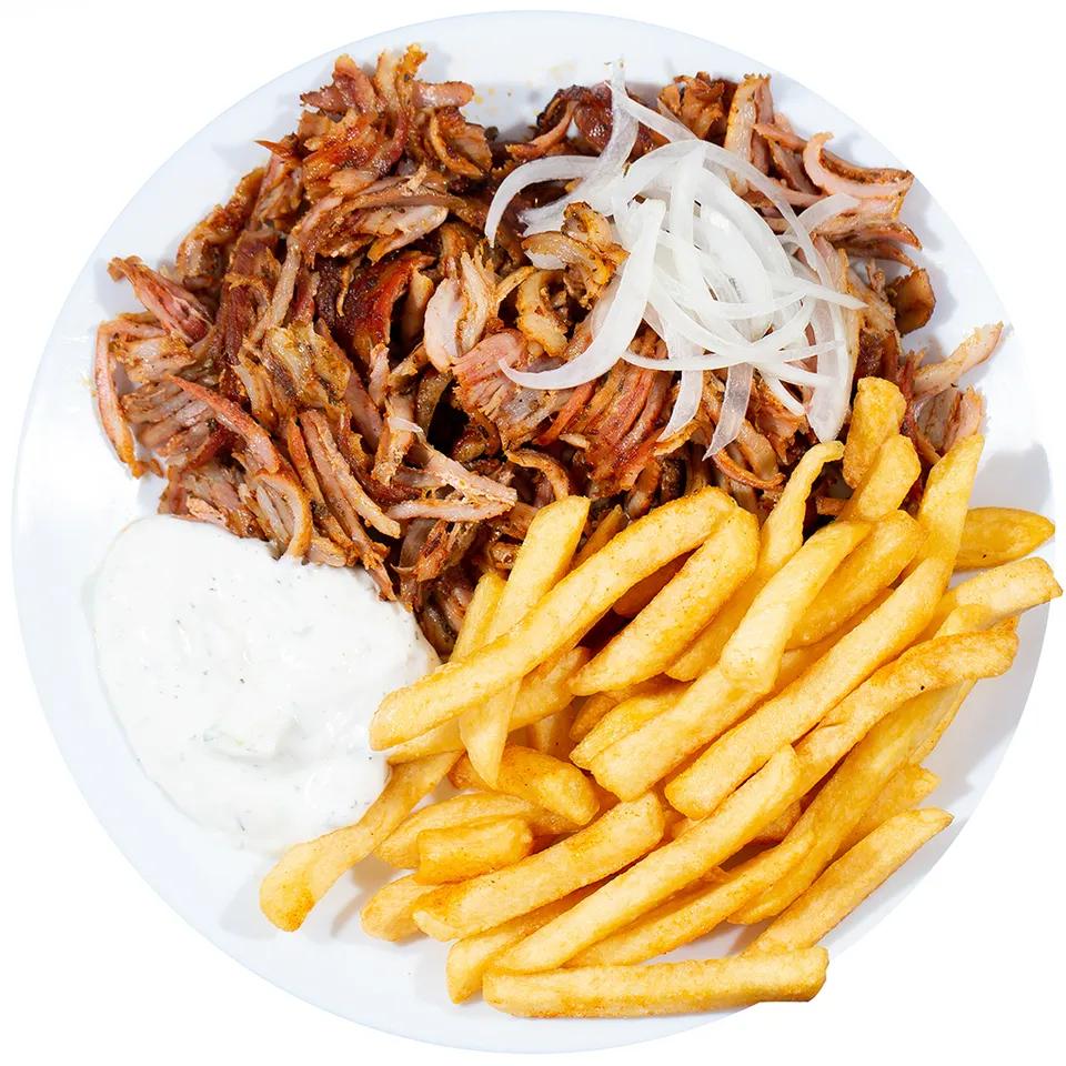 Zeus - 4 Gyros + Houmous + Tatziki + Frites