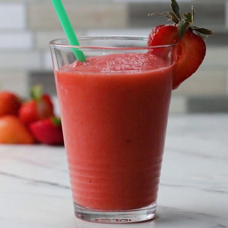 Jus Avec Lait Fraise