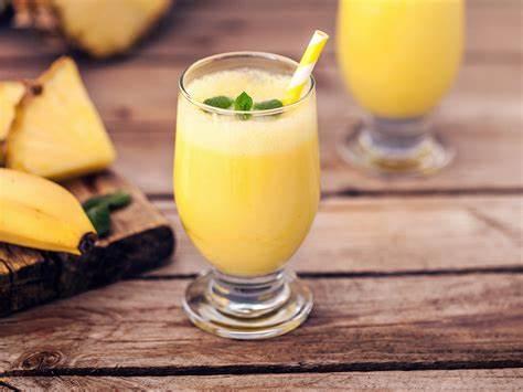 Jus Avec Lait Ananas