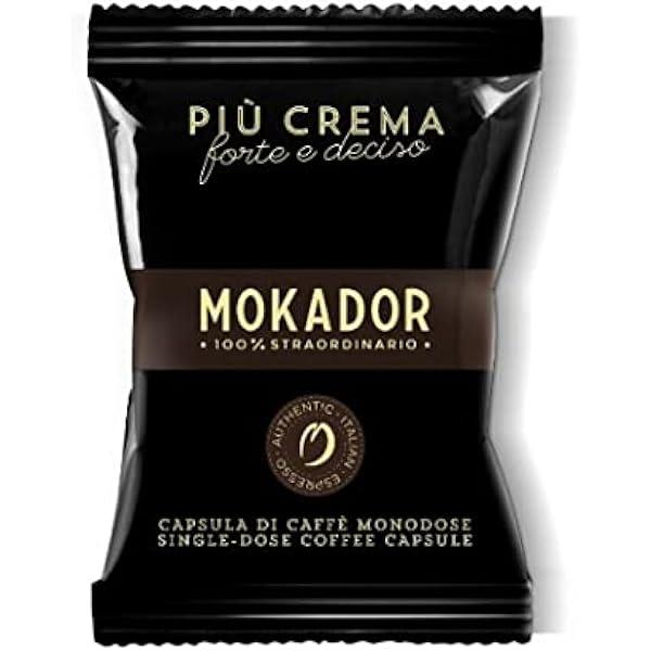 100 Capsules De Café Piu Crema Mokador - St783