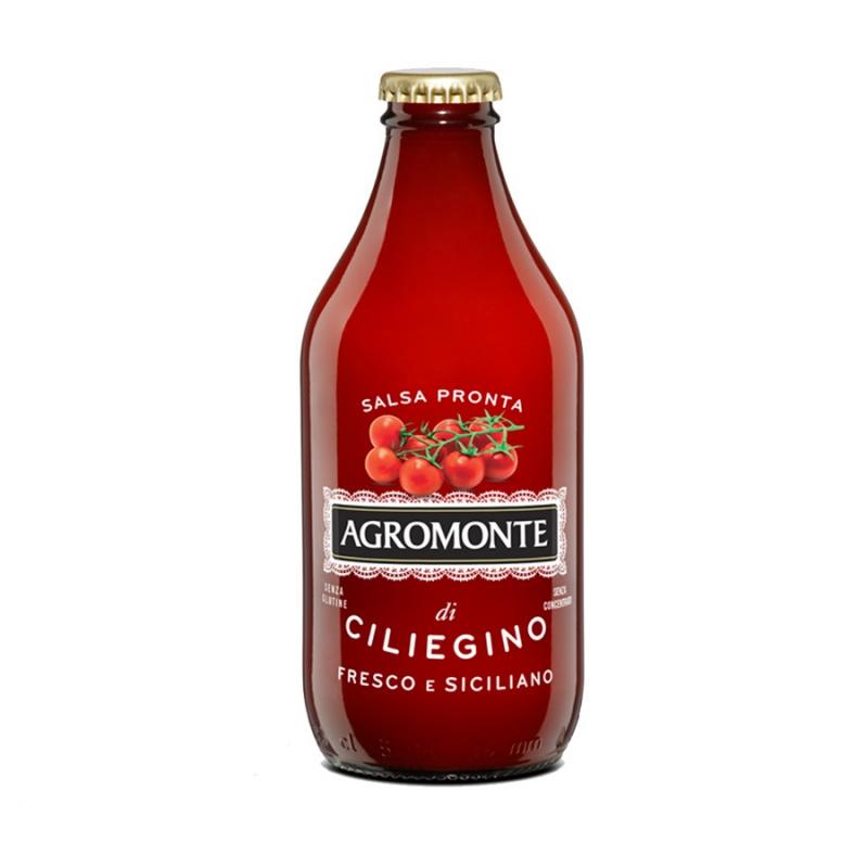 Bouteille Sauce Prête De Petites Tomates Cerises Rouge 330gr - Ref:8032817245185-01