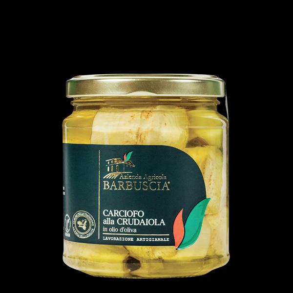 Artichauts Alla Crudaiola (Naturel) A' L'huile D'olive 280gr - 8054619202142-01
