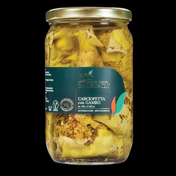 Artichauts Avec Tige A' L'huile D'olive 700gr - 8054619200261-01