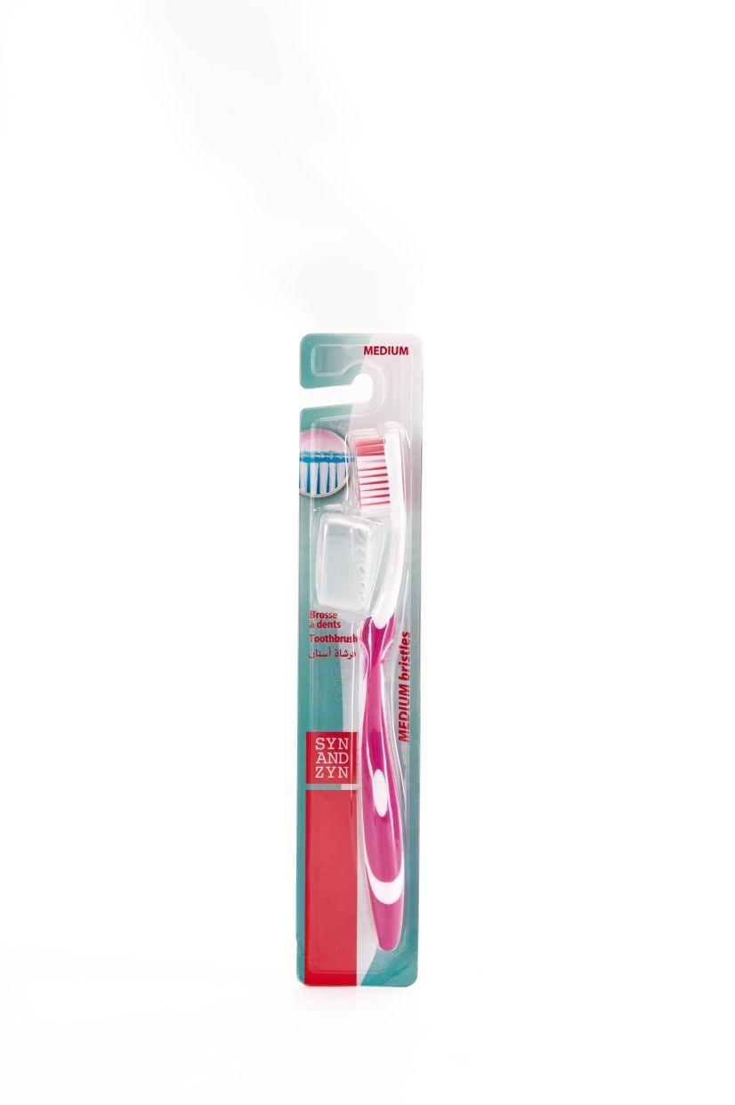 Brosse A Dents Adulte Rose Medium