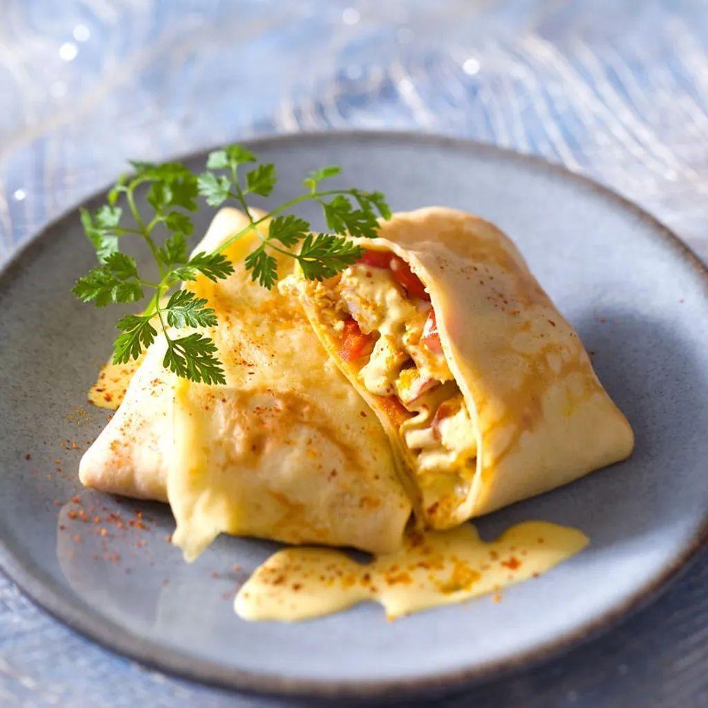 Crêpe Poulet Et Fromage