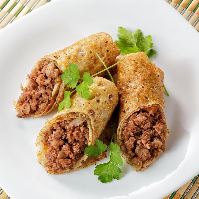 Crêpe Viande Hachée Et Fromage