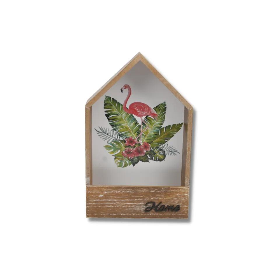 Boite Accessoire+ Lettre Maisonnette Flamant Rose 20x7x32 Cm  Ma249-19