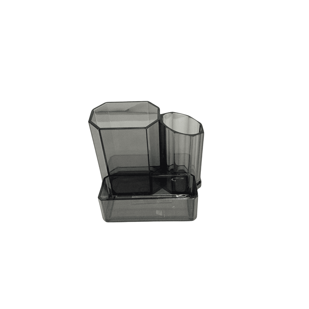 Organisateur Ctton Tige  Organo Acrylique Noir Ref 8009b