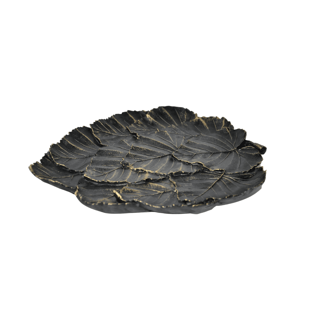 Plat Fleur Décorative  Dore Ref Emg-1240