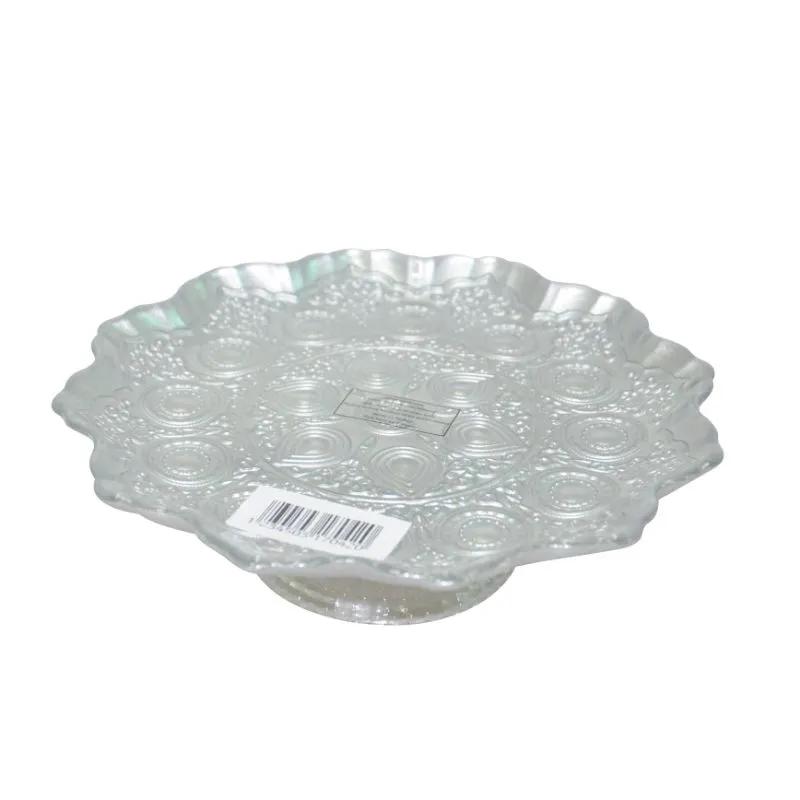 Serviteur Gateau A Pied Arinna Argente 21cm Ref 1y21348a/S