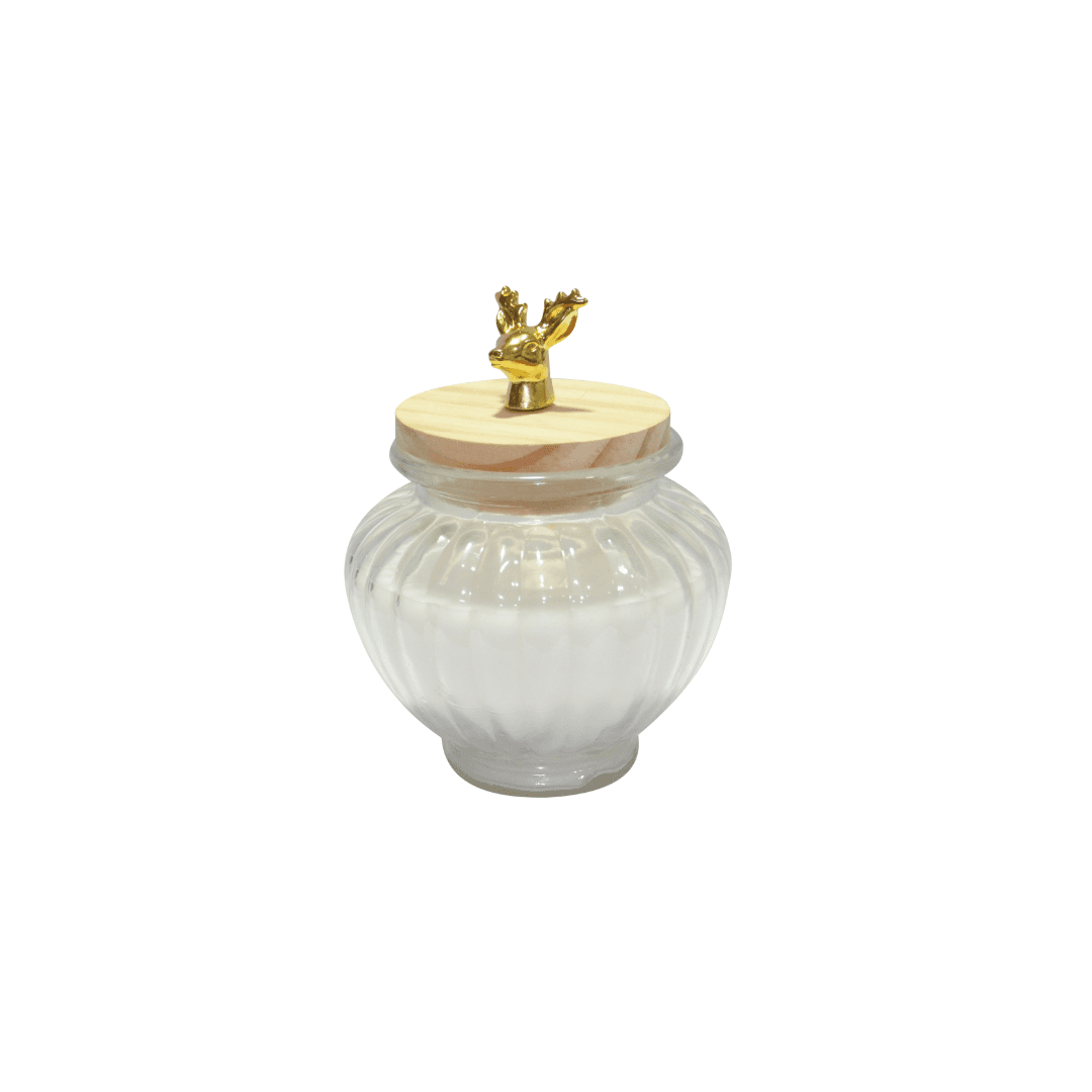 Bougie Bocal Parfume En Verre Av Couvercle En 9x8.5 Cm Ref C020370365