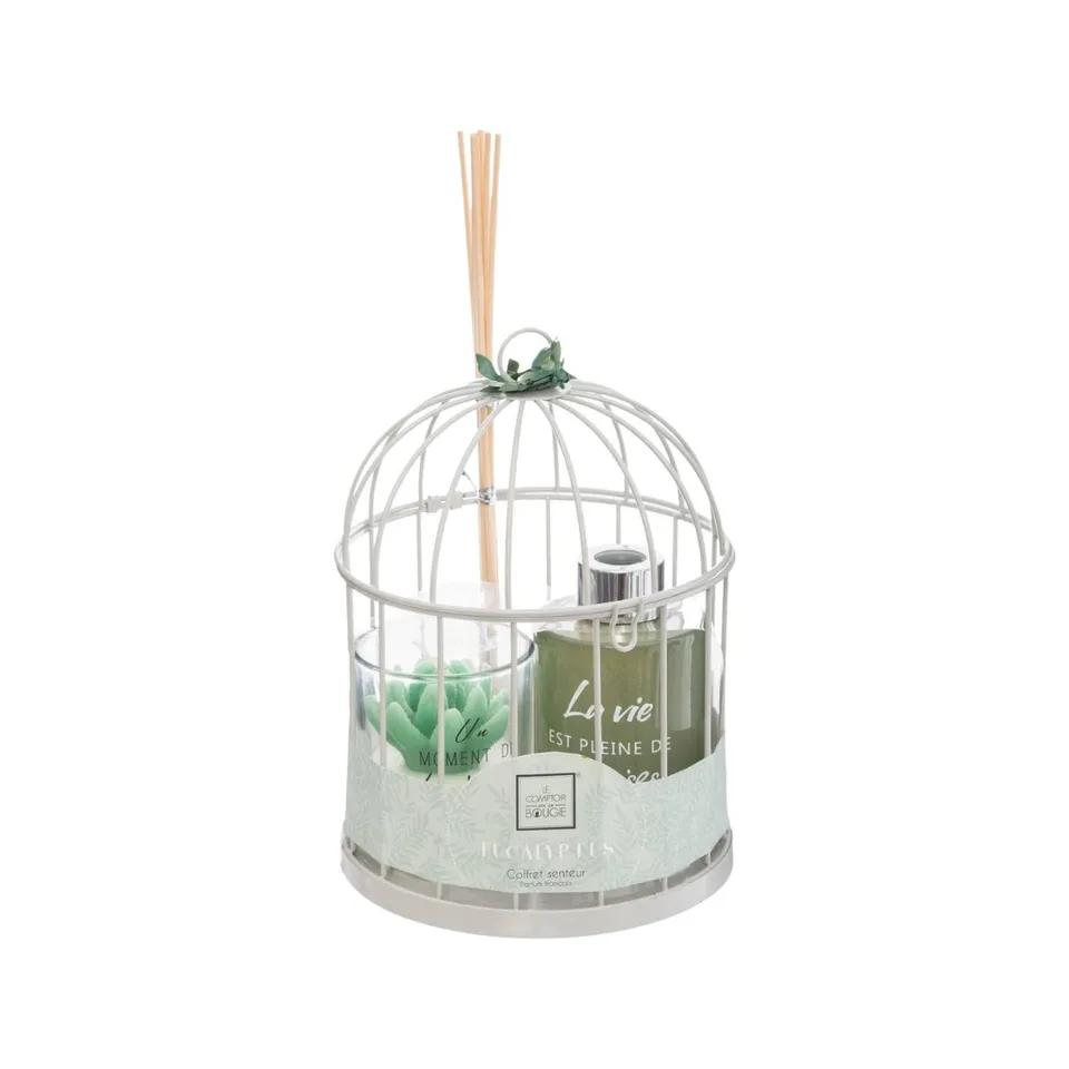 Coffret Love Home Cage Bougie 730g +Diffuseur 100ml+6*7cm  Senteur