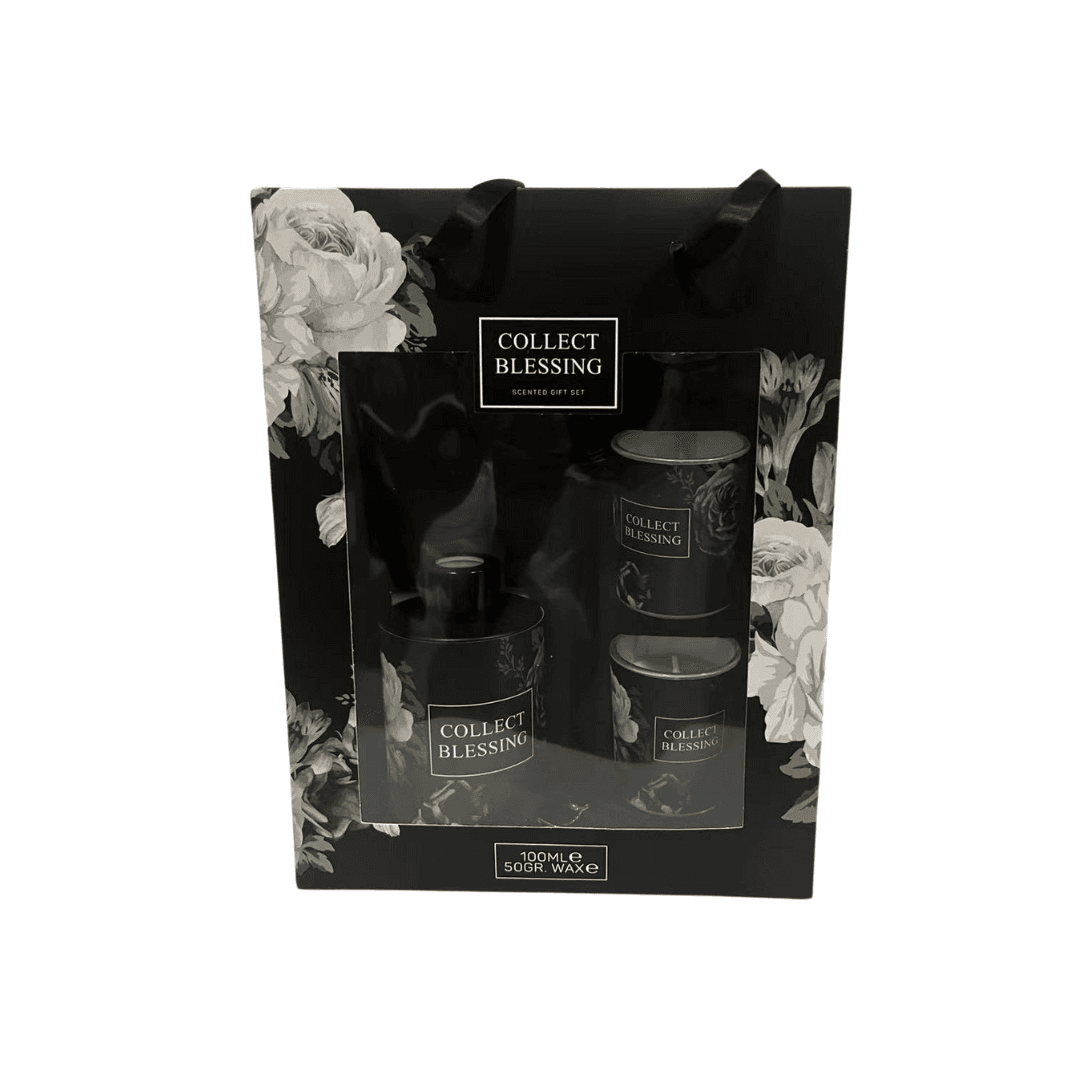 Coffret Collect Blessing  2 Bougies Parfumées   40g/40g  + Diffuseur