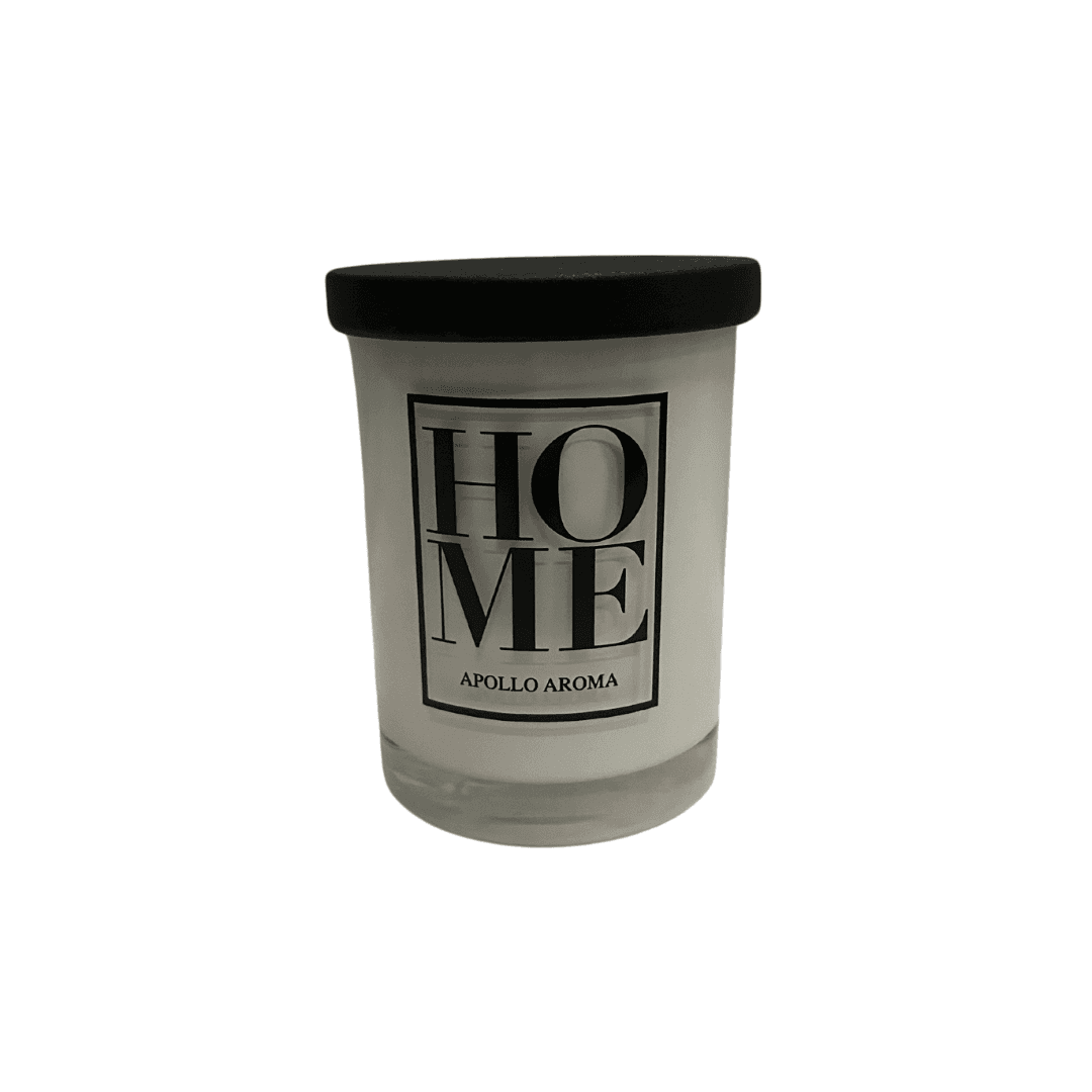 Bougie Parfume  Blanche Home  En Verre Avec Couvercle600 G 8*10.5 Cm