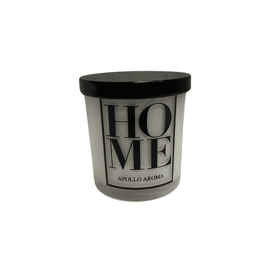 Bougie Parfume  Blanche Home  En Verre  Avec Couvercle 310 G 7.5*7.5 C