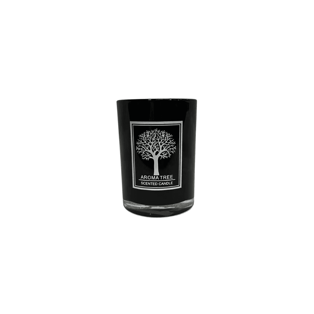 Bougie Parfumée Noir  Aroma Tree En Verre Noir 550 G