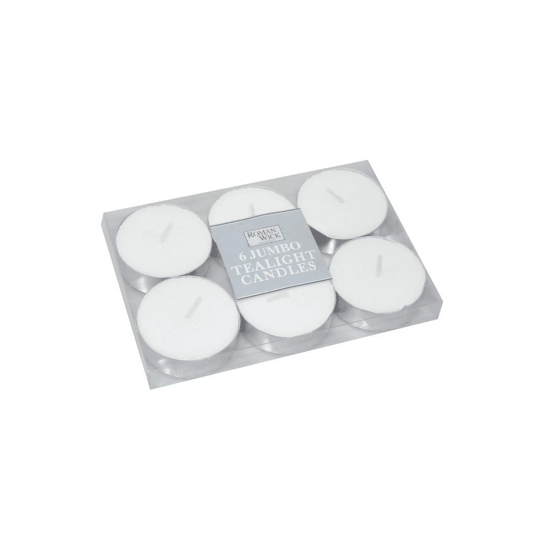 Set 6 Tealight  Jumbo  40 Grams 6hrs Ref 011/430