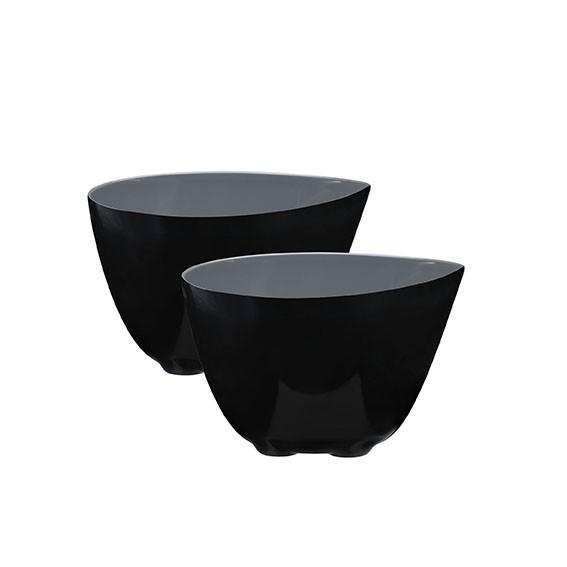 Set 2 Bols Coupelle Mf Gris Melamin 10.5cm Ref 321074 Promo Fin17