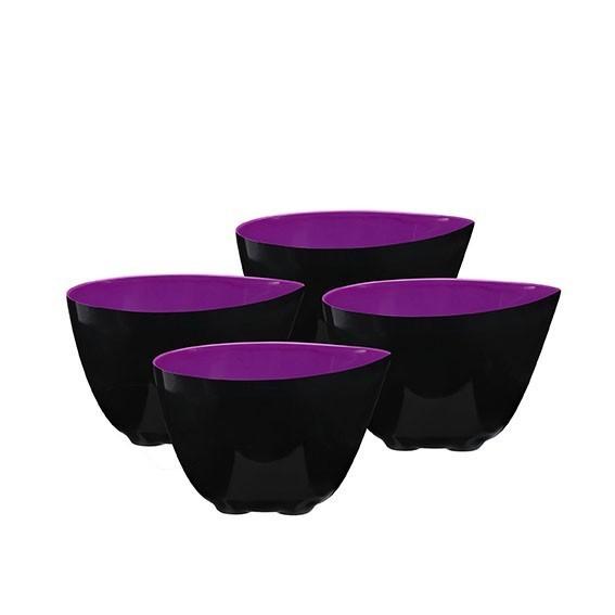 Set 4 Bols Coupelle Pf  Mauve  Melamin  D 8.0cm Ref 321081