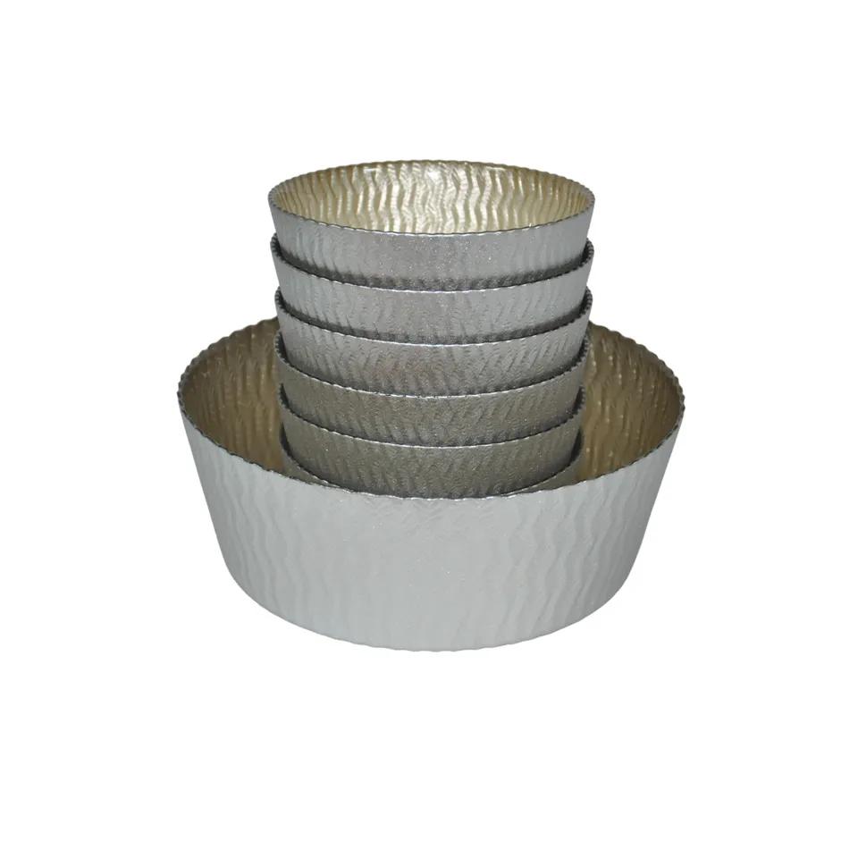 Set Saladier+6 Bols En Verre Bicolore Champagne  Gc-Kyf-000012/000025