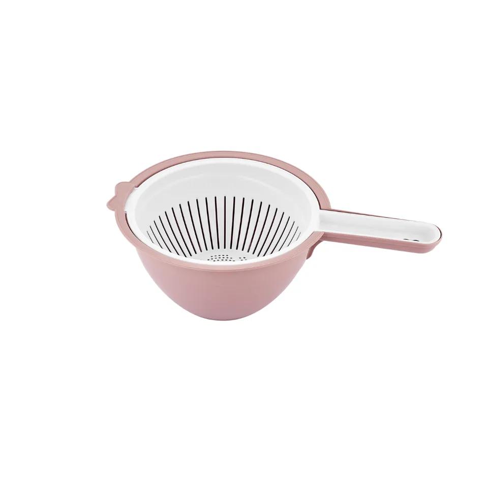 Passoire Duo A Anse+Bol Plastique Ref L-00504