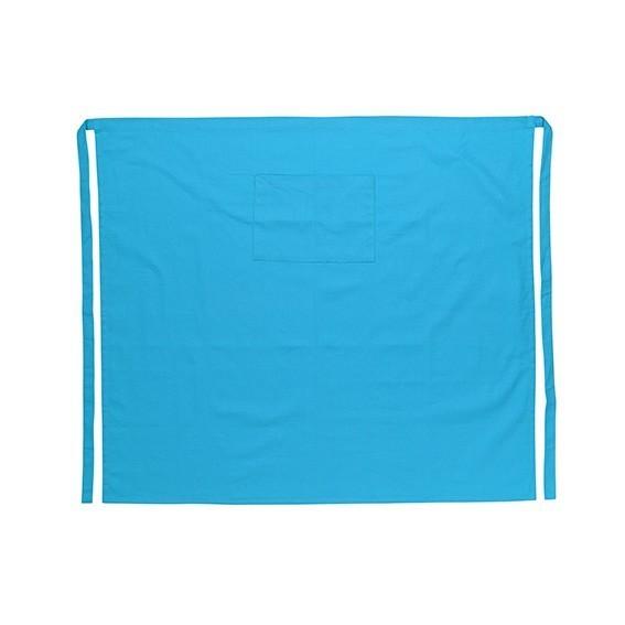 Tablier De Cuisine Demi Turquoise100% Cotton L90 W100cm Ref 322117