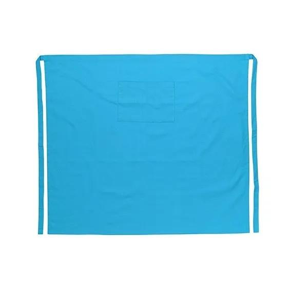Tablier De Cuisine Demi Turquoise100% Cotton L90 W100cm Ref 322117