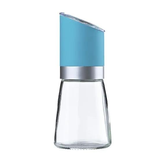 Moulin  Epice Verre Softtouch Turquoi D6.5 H15.5 Ref321071 Pormo Fin17