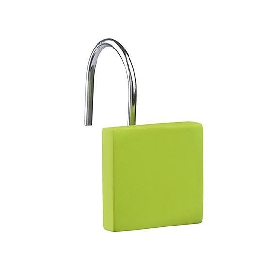 Set 12 Crochets Rideau Sdb Vert Limon L3cm  W5cm  H6cm Ref 341060