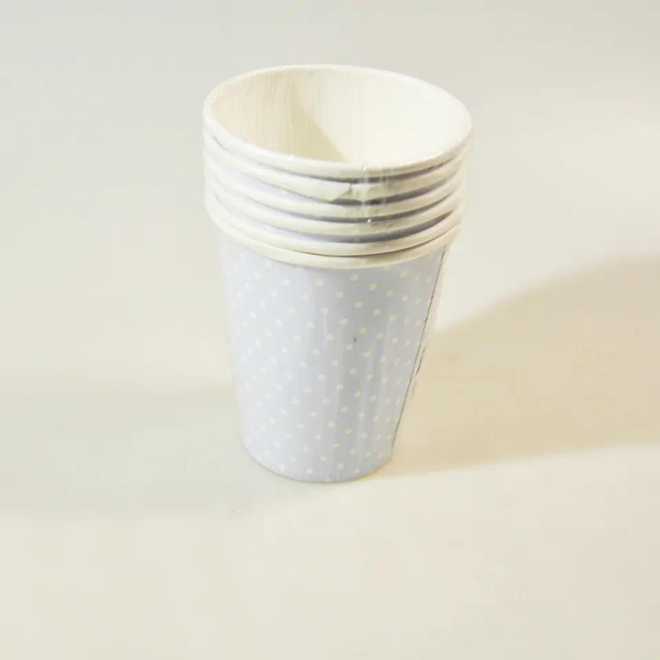 Set 6 Goblets  Anniversaire  Bleu En Papier Ref 7026