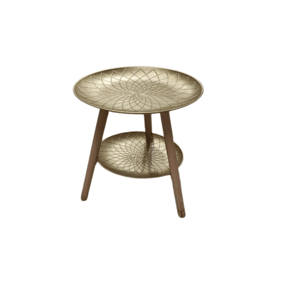 Table De Coin Twist En Bois 45/34.5 Cm Hauteur 47 Cm  Ref Cq020