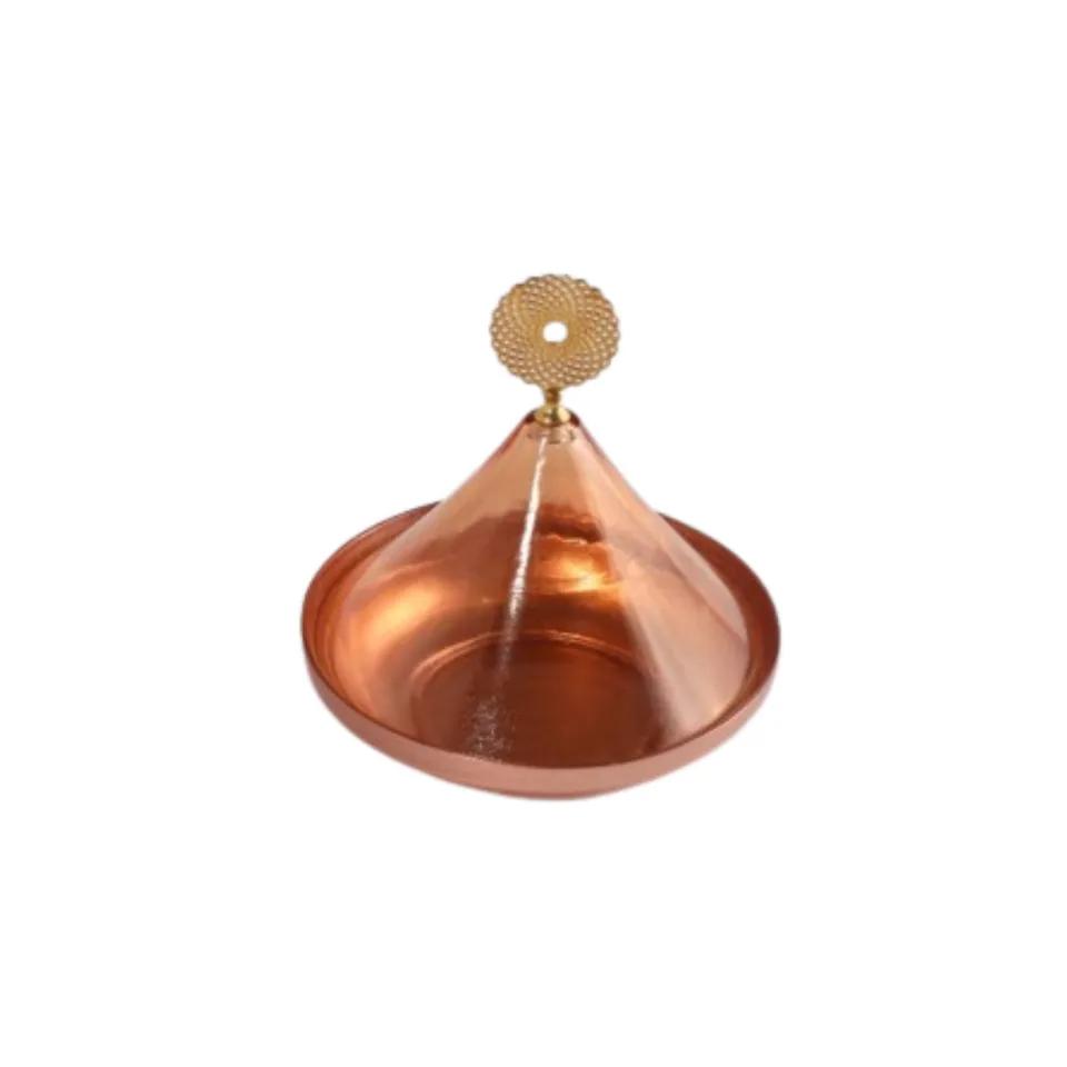 Dome Tajine En Verre Doré  L