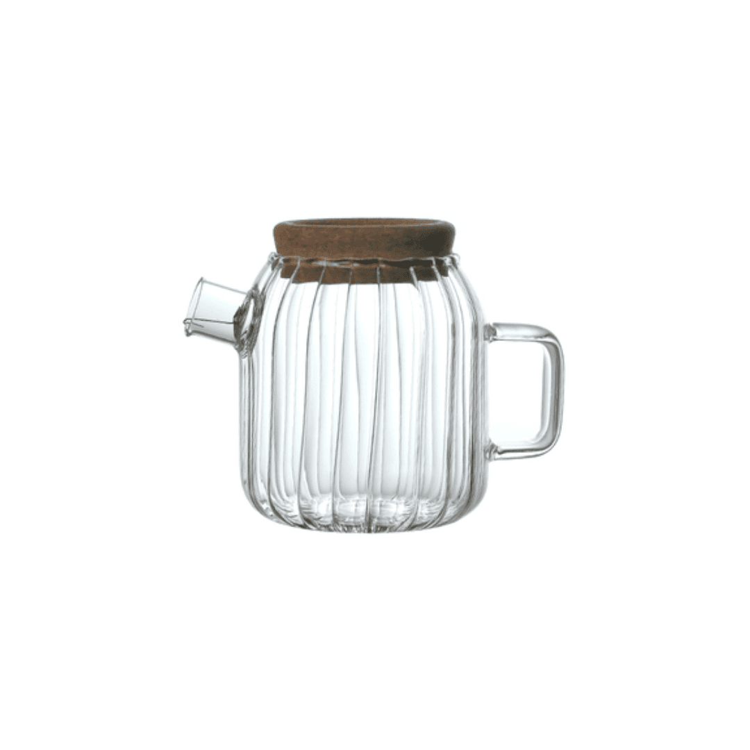 Théière En Verre Pf  Couvercle Bambou