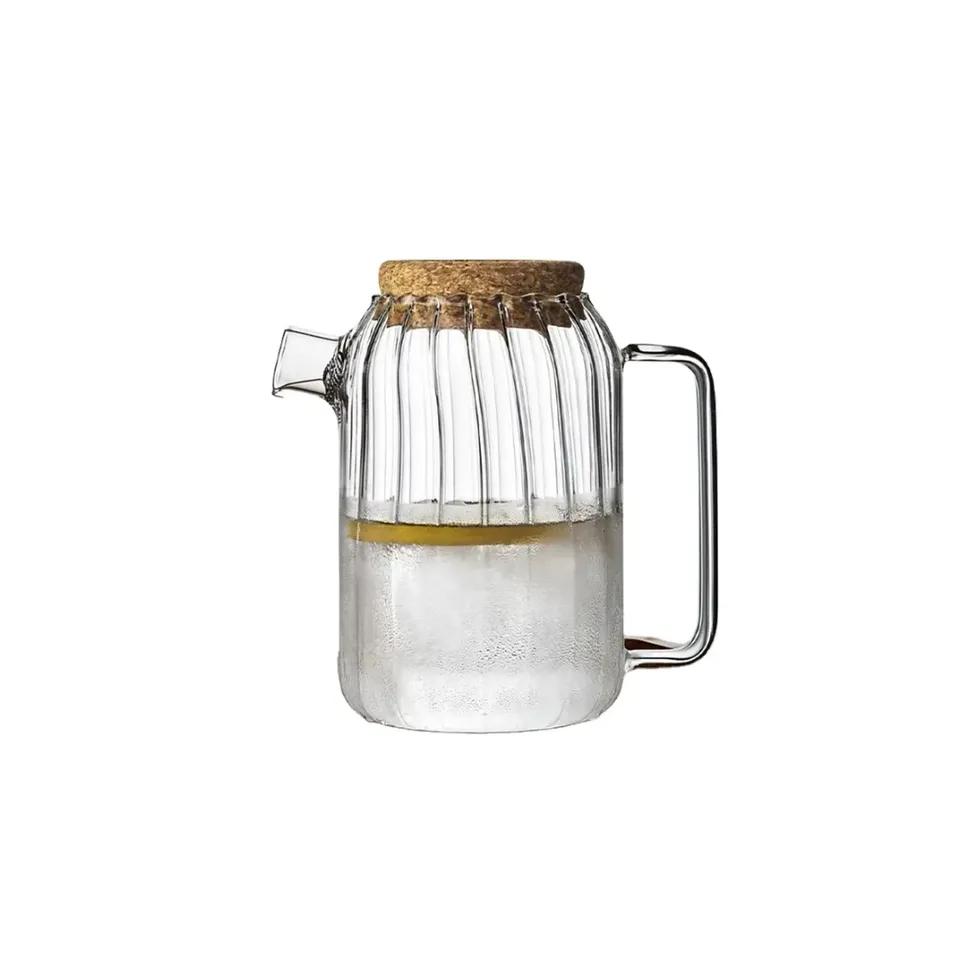 Théière En Verre Gf Couvercle Bambou