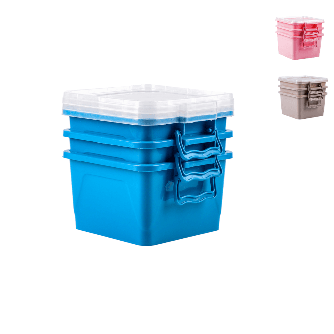 Vitamine Pack 3 Pcs Boite Rangement Alim 2 Lt 4 Coul