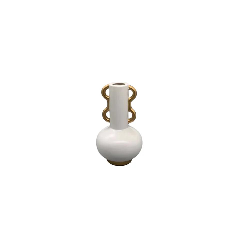 Vase Maya  Blanc    Pf 11.5*11.5*19.5 Cm