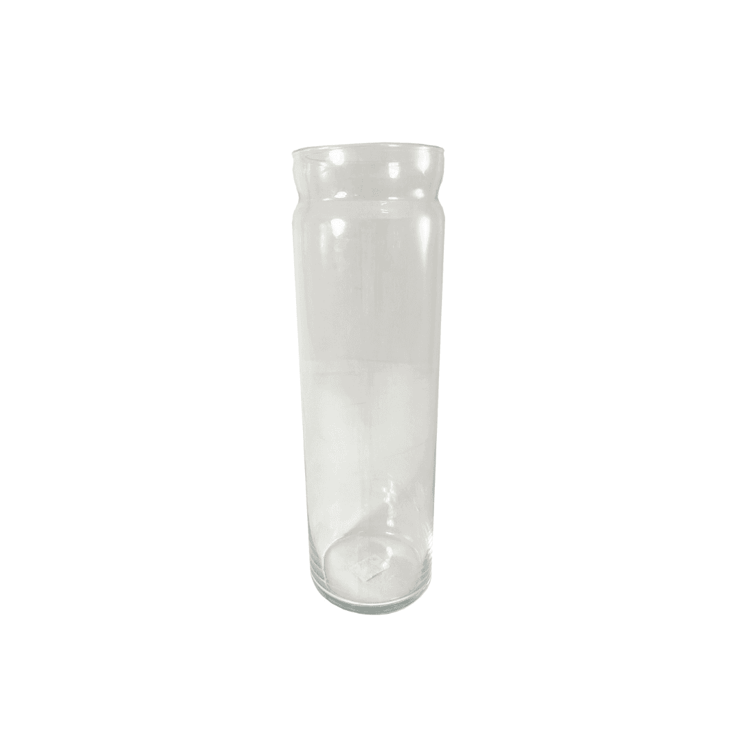 Vase Long Transparent En Verre 35x12x12 Cm