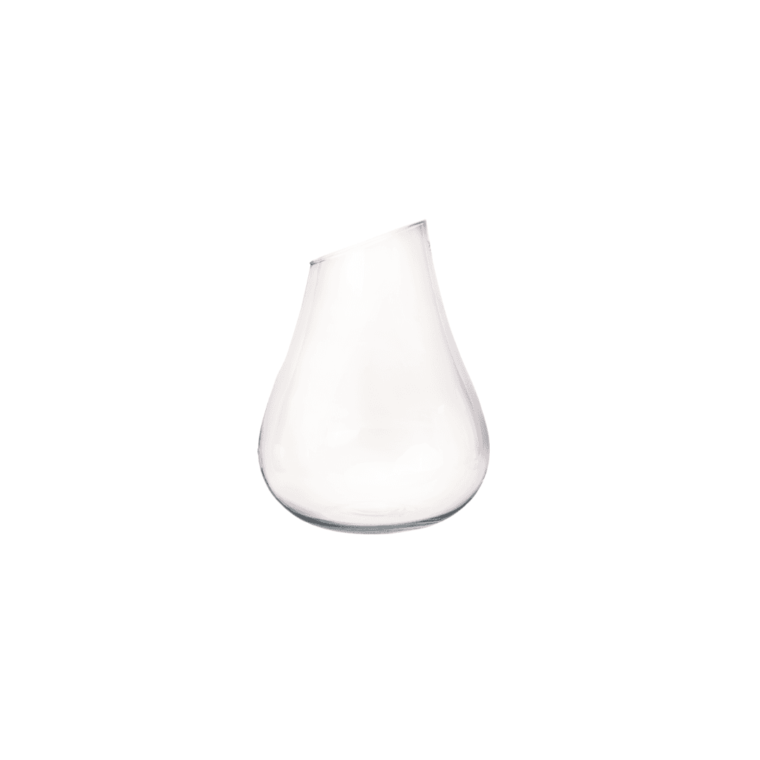 Vase Vintage  Transparent En Verre 20x16x16 Cm   Pf