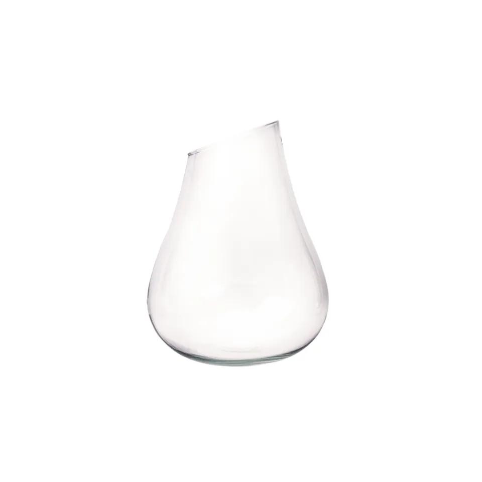 Vase Vintage  Transparent En Verre 24x19x19 Cm  Mf